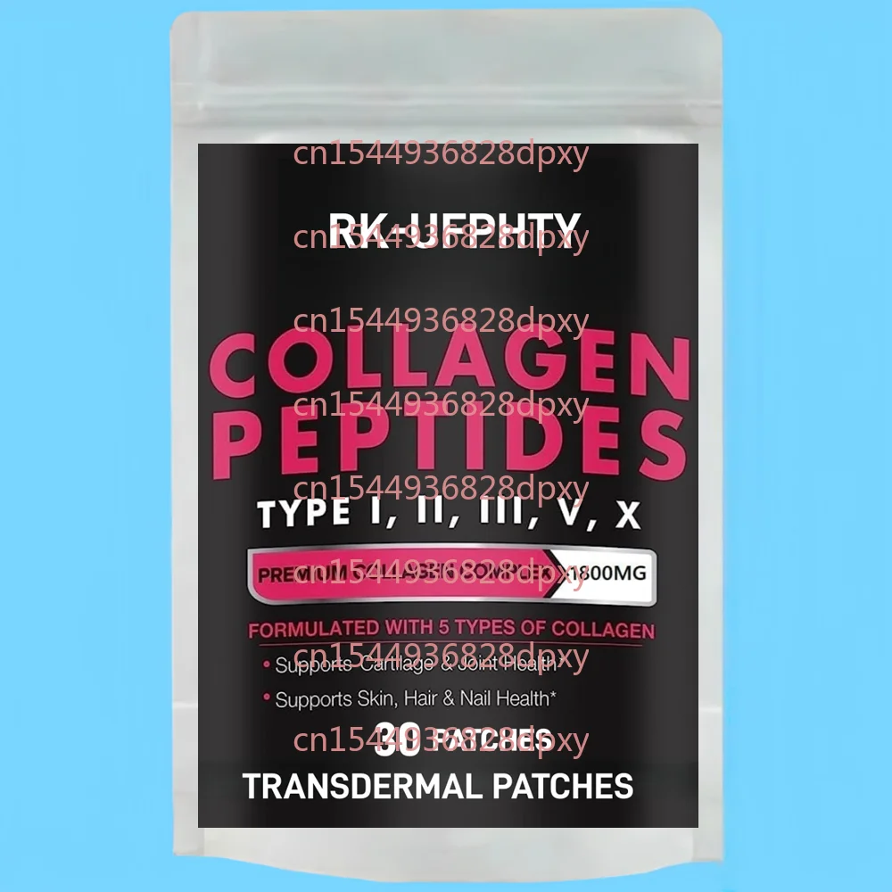 

30 Patches Collagen Peptides Transdermal Patches for Women Supports Digestive Health Maintaining Strong Joints