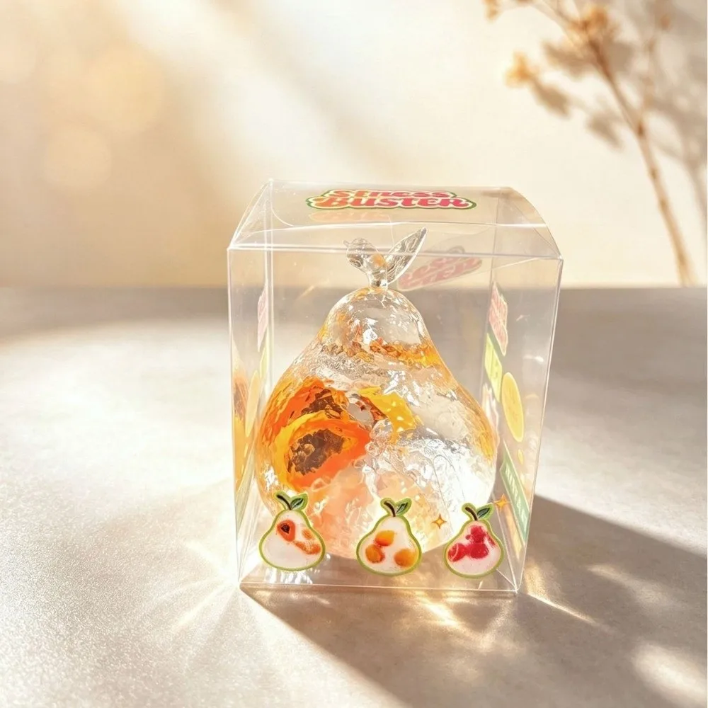 Creative Soft Squeezable Slow Rising Realistic Squishy Solid Color Transparent Slow Rising Party Gift
