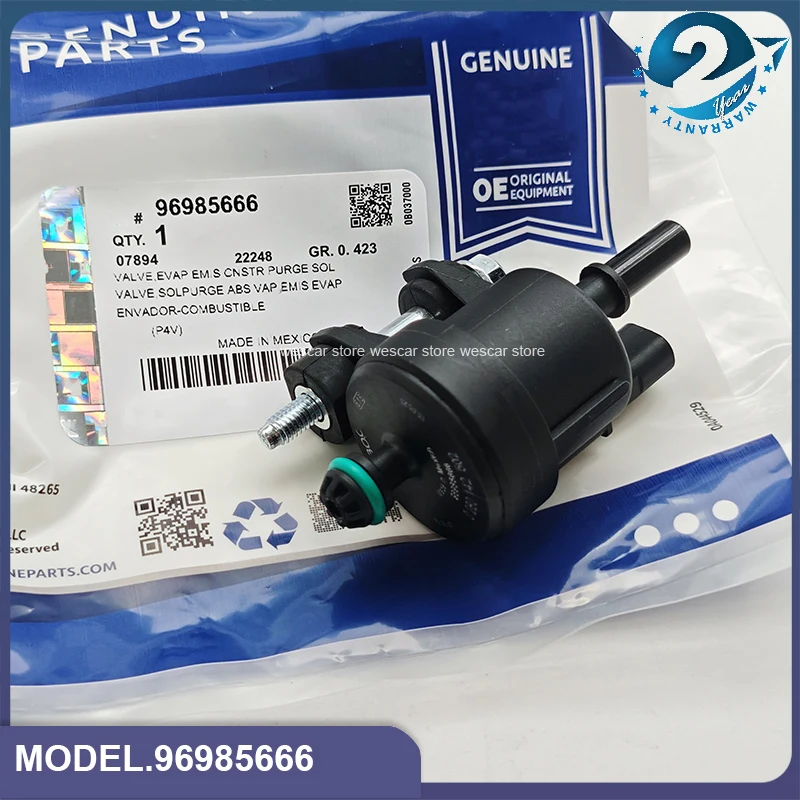 1pcs 96985666 0280142502 Engine Vapor Canister Purge Control Valve Solenoid For Chevrolet Spark 1.2L 2013 2014 2015