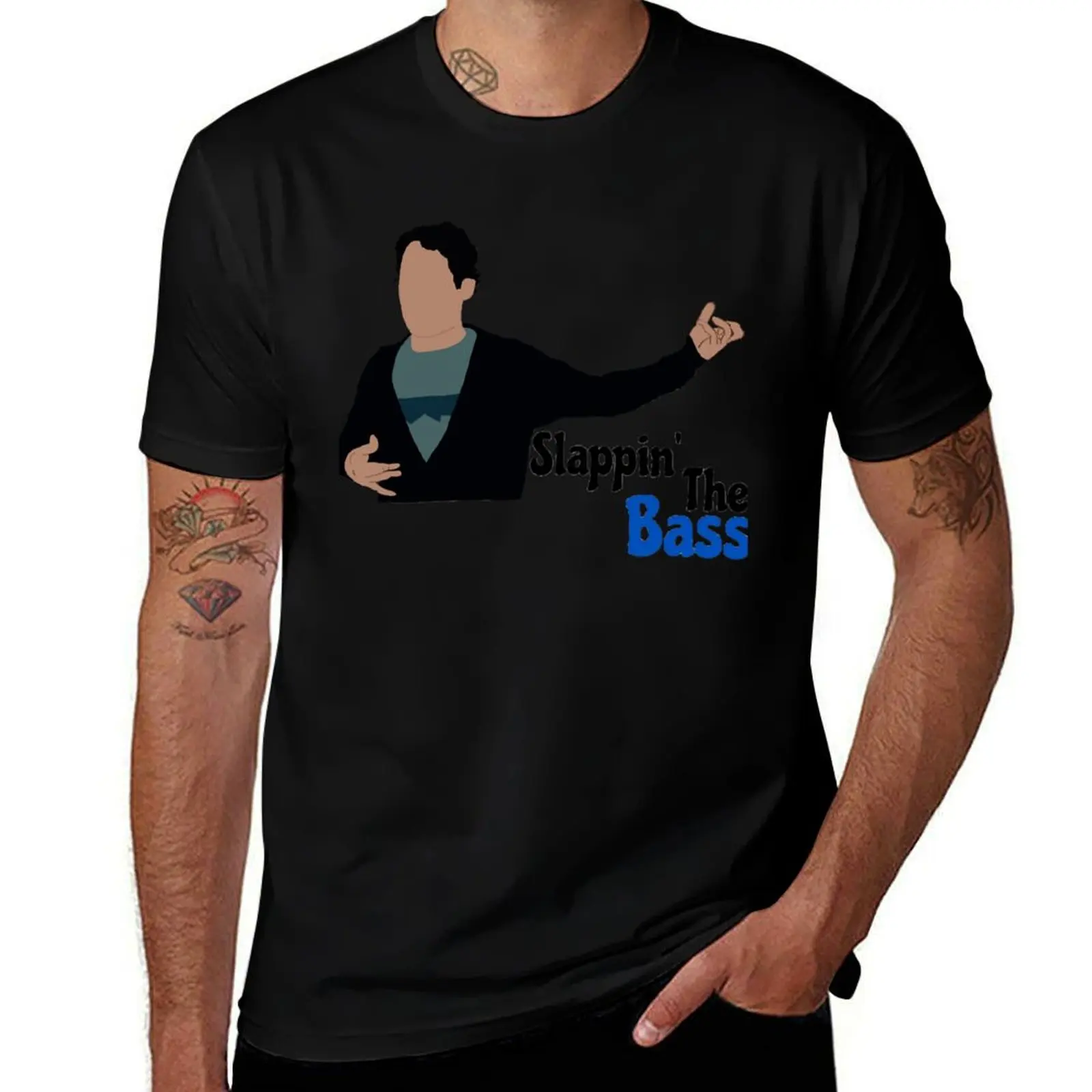 

Gifts For Men Slappin The Bass Cool Graphic Gift T-Shirt t shirts for man graphic vintage funny t shirts cotton T-Shirt