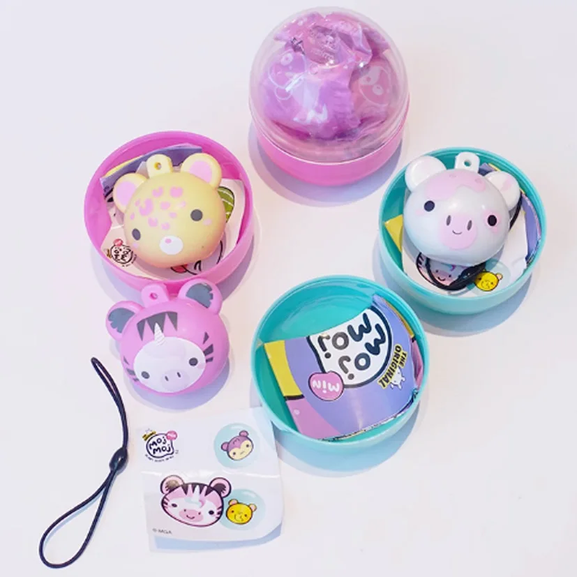 Oryginalne Moj Moj Moj Piłeczki Antystresowe do Ściskania Zabawki Gashapon w Kapsułkach Urocze Zawieszki Zwierzątka Breloczki Kolekcjonerskie Ozdoby