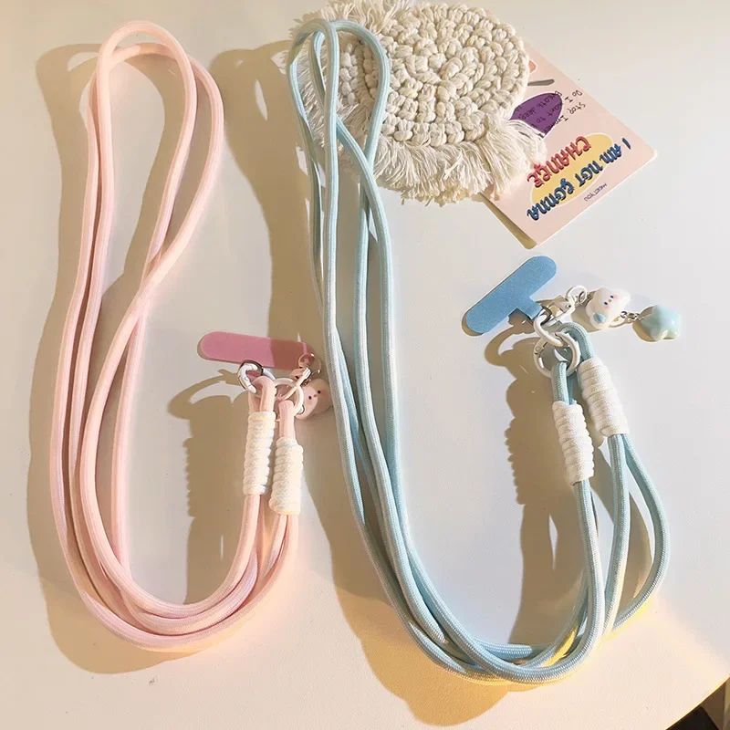 Cartoon Cute Clouds Cell Phone Lanyard Long Diagonal Cross Camera Strap Bag Bag Keychain ID Badge Cell Phone Case Gasket Lanyard