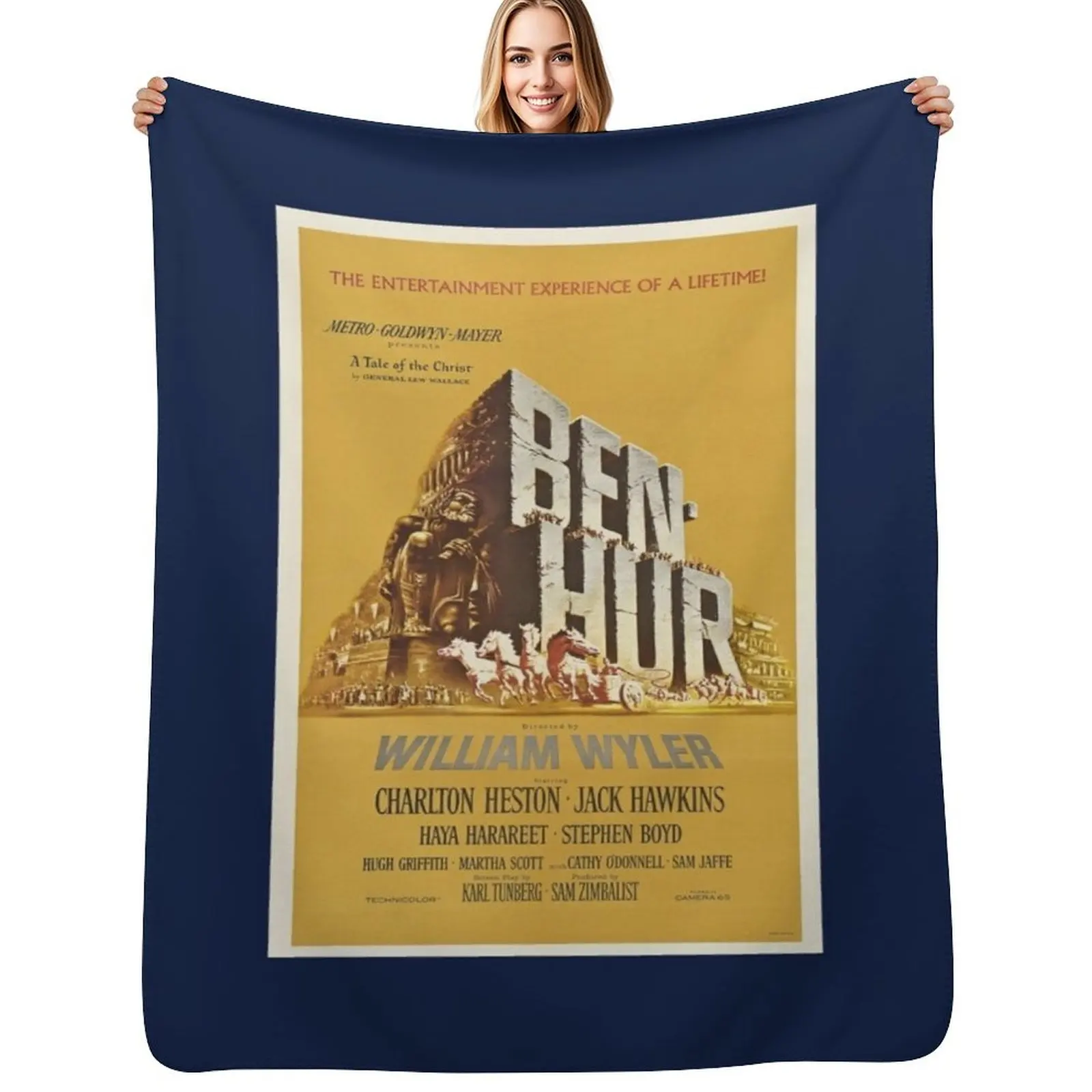 Cobertor de filme Ben Hur, cobertor aconchegante para cama, sofá e cadeira