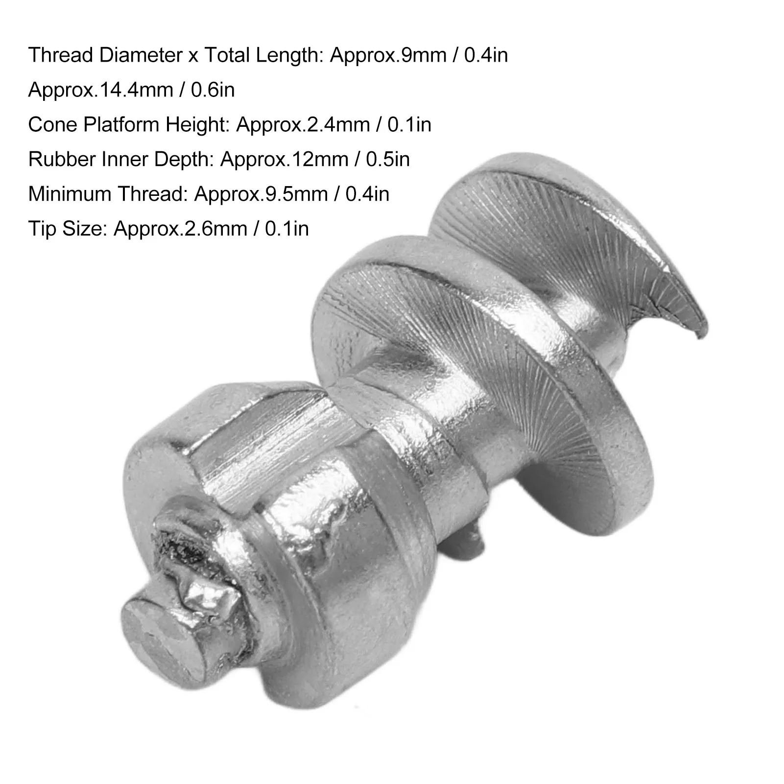 50 قطعة ترصيع إطارات عجلة السيارة قوي زيادة الاستقرار المسمار الثلوج المسامير الفضة التنغستن الصلب الألومنيوم للمركبات على الطرق الوعرة