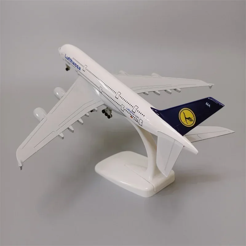 18*20cm Alloy Metal Germany Air Lufthansa AIRBUS 380 A380 Airlines Airplane Model Diecast Air Plane Model Aircraft w Wheels