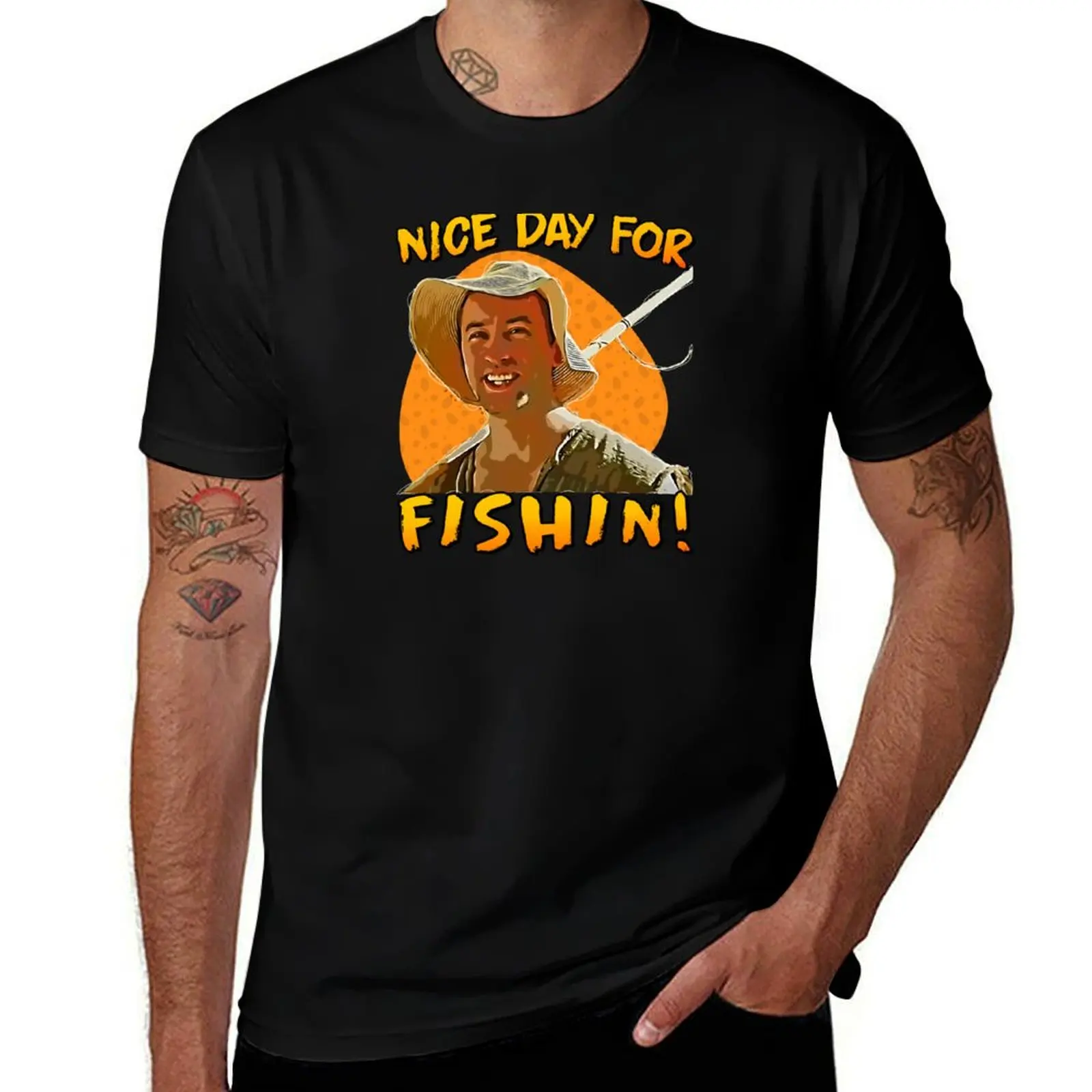 Nice day for fishin - viva la dirt league T-Shirt funny t shirts man funny t shirts cotton anime tshirt T-Shirt