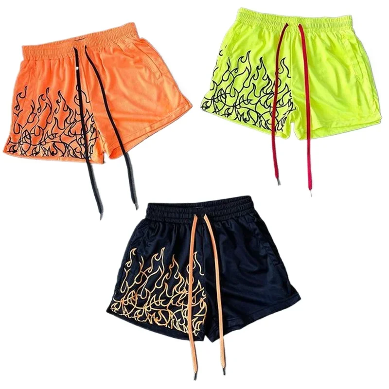 

Мужские шорты для бега, сетчатые дышащие быстросохнущие уличные тренировочные Спортивная одежда для фитнеса, летние американские баскетбольные спортивные брюки