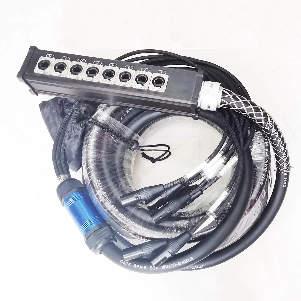 Cabo Cat6 Snake para Eventos av Sftp Escudo Duplo Cobre Puro Rj45 Grande Led Screen Display Canais 30m