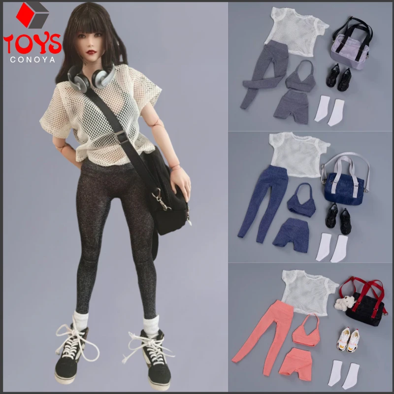 

cdtoys cd075 1/6 Scale Yoga Suit Sports Wear Clothes Model Fit 12'' Female Soldier Action Figure Body Dolls
