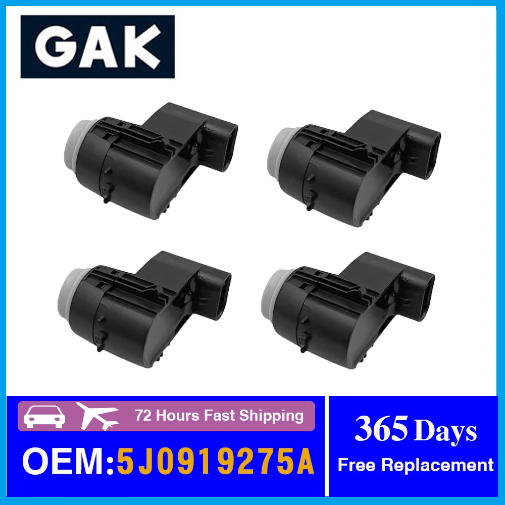 

GAK 4PCS 5J0919275A 5J0919275 PDC Parking Detector Sensor For Skoda Fabia I 6Y5 2001 2002 2003 2004 2005-2007 545 Roomster 5J