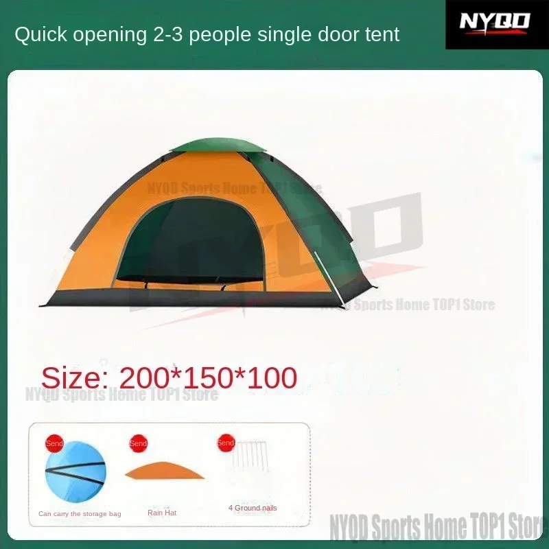 Tente extérieure 3-4 /2-3 personnes tente de camping à ouverture rapide automatique tente extérieure pour 1-2 personnes épaisse coupe-vent et super légère