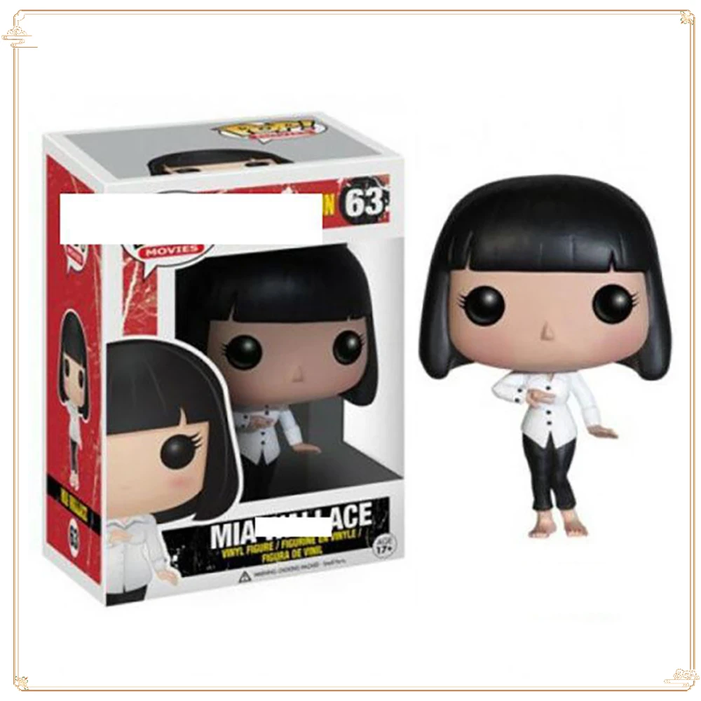 FUNKO POP Pulp Fiction Toy Action Figures Funny Festival Collection Dolls Mia Wallace Models Christmas Gifts Handmade Ornament