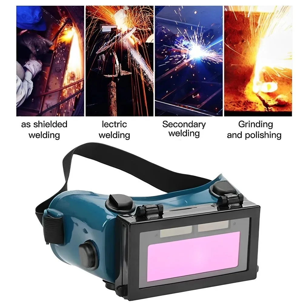 

Solar Energy Welding Mask Auto Darkening Multipurpose Welder Glasses Adjustable Band Welding Helmet Eyes Goggle