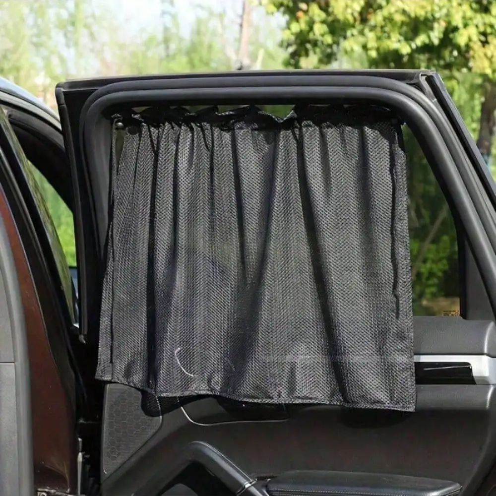 

Hookless Damask Car Sunshade: Stylish Polyester Curtains For Cool, Protected Interiors & Easy Summer Relief!