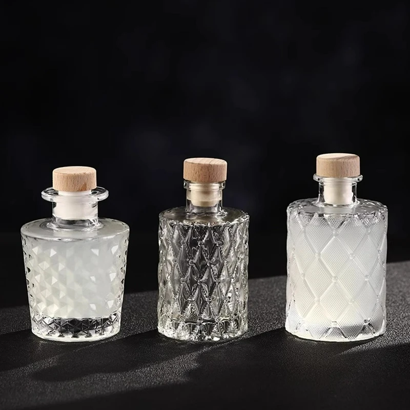 Cocktail Bitters Bottles Retro Creative Glass With Wooden Lid Sauce Bottle Kitchen Seasoning Tools Bar Bartending Accessories