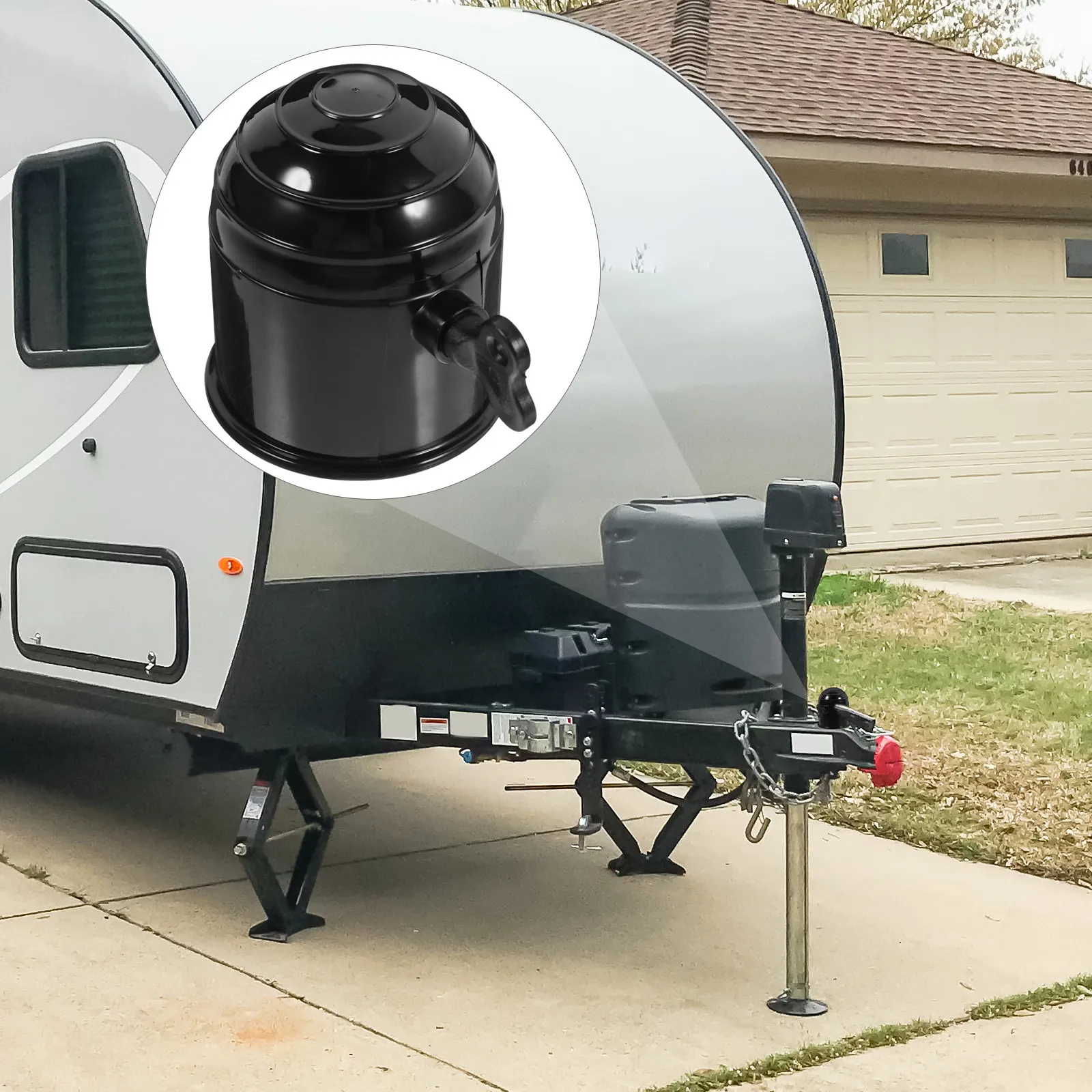 Trailer Ball Cap Cover Hitch Ball Protection Cover Sleek Design Easy Install Removal for Rv Trailer Towing Hitch Covers