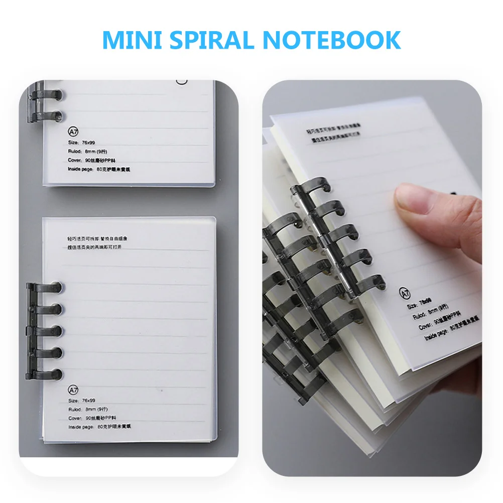 3Pcs Pocket Notebooks English Word Notepads Mini Spiral Notebooks Portable Pocket Diary Vocabulary Practice Notepads Study Memo