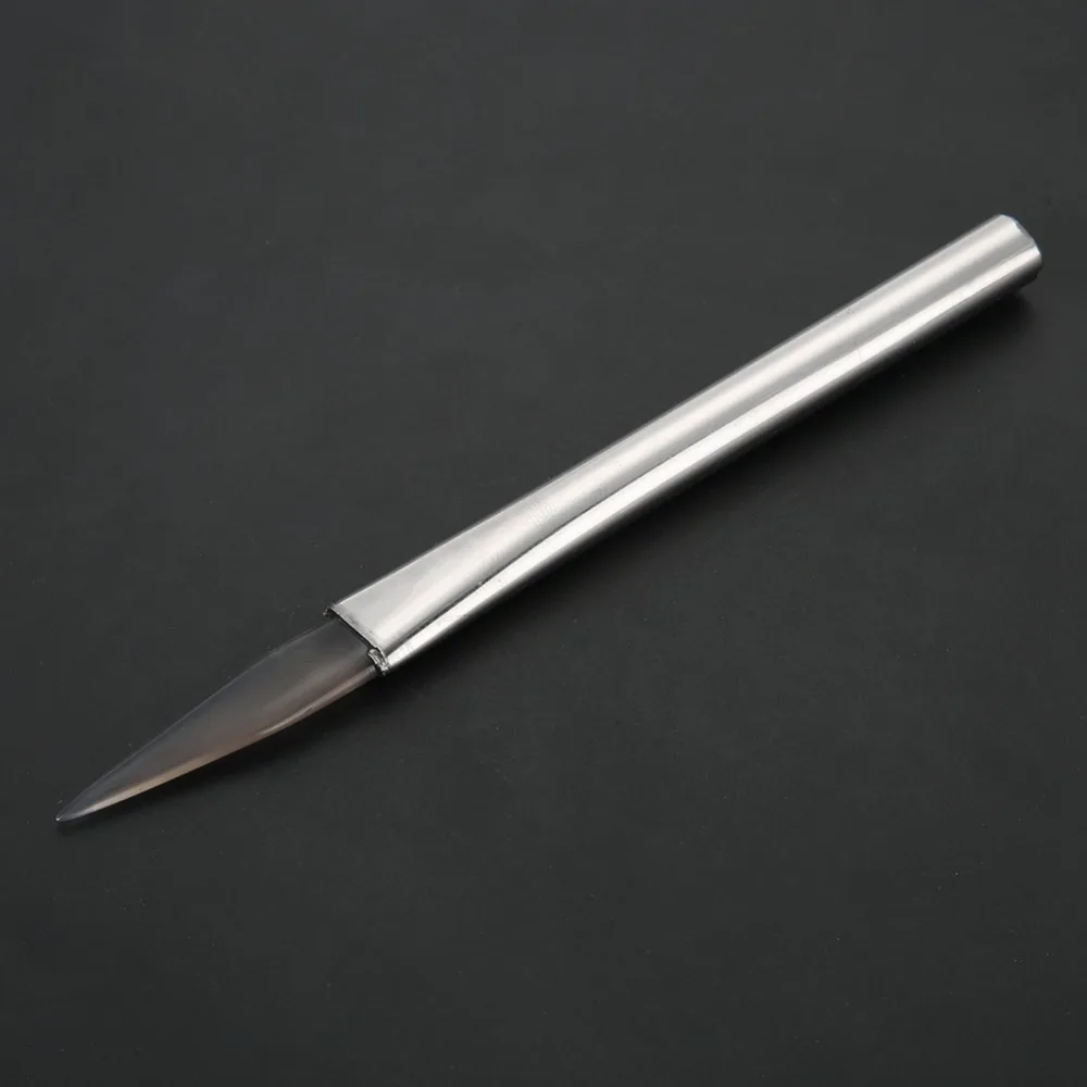 

Профессиональный агатовый инструмент, полировальный инструмент для агата, наконечник из агата, серебряная ручка, полировщик для ювелирных изделий, инструмент для полировки, ремесленная работа