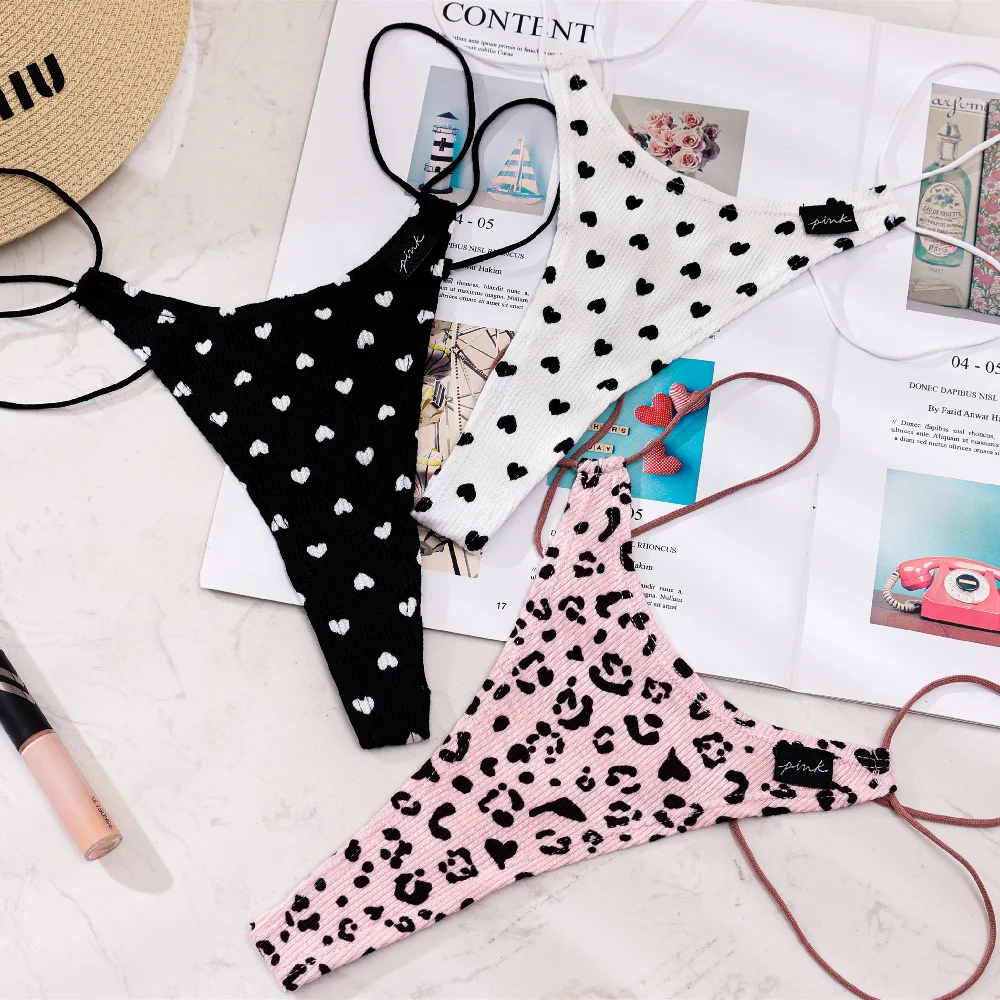 SP&CITY Sports Threaded Sexy Thongs Summer Thin Fitness Underwear English Letter Traceless Panties Cotton Seamless Briefs Tanga