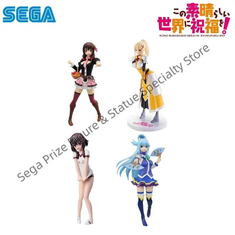 Sega In Stock Original Box Garage Kit Model Konosuba Yunyun Darkness Anime Characters Collectible Original Action Figure Statue