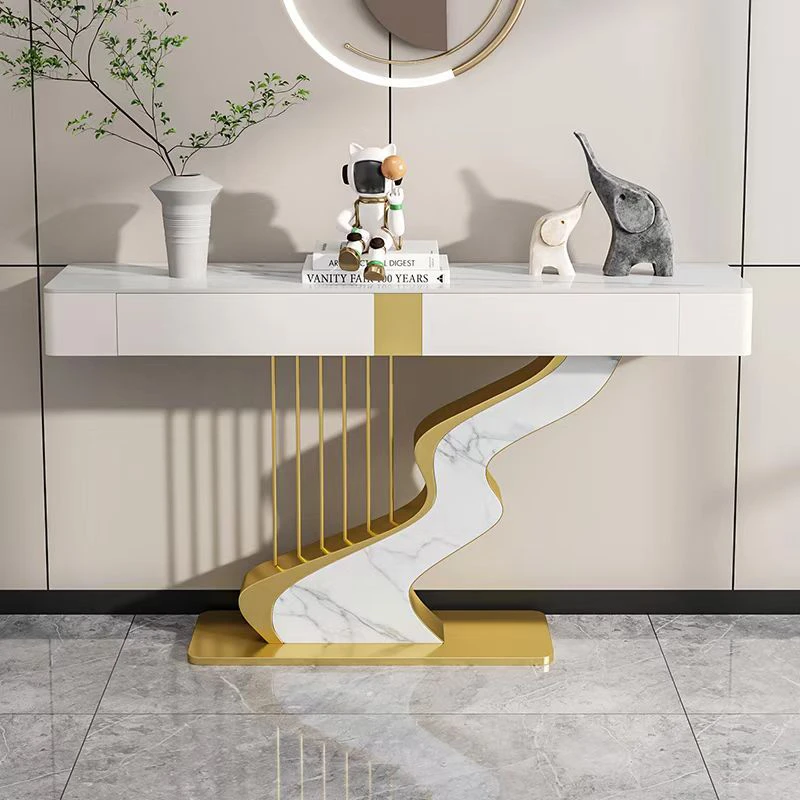 Luxury Console Table Design Decor Entryways Table Modern Storage Drawers Furniture Entrance Console Living Room Furniture image 3