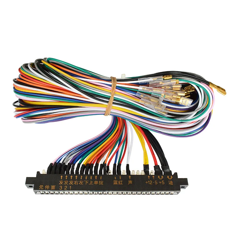 JAMMA – câble PCB pour console de jeu d'arcade Pandora, 28/56 broches, 2.8/4.8mm, 140cm, 5V et 12V