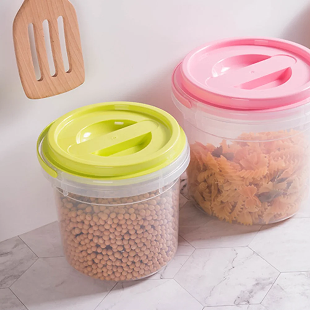 

Laundry Powder Holder 4000ml Large Size Durable Bucket Lid for Storage Beads Multipurpose Containers Detergent Case Household