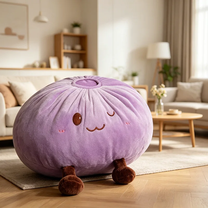 Cute Dumpling Plush Pillow Funny Stuffed Animal Plushies Toys Ultra-Soft Premium Material For Room Car Sofa Decoration For