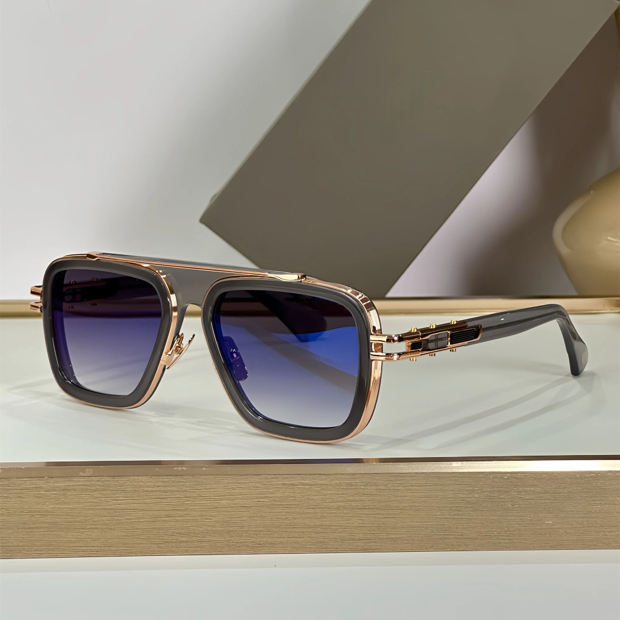 شعبية الرجال النظارات الشمسية lrest de sol hombre سبيكة LXN EVO نظارات الموضة DTS 403 رجل أنيق المرأة النظارات الشمسية