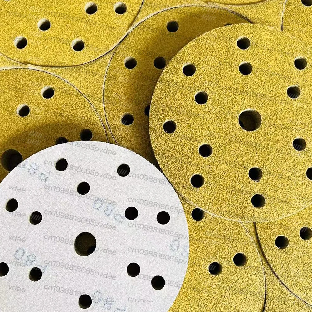 6 Inch 15 Hole Sanding Discs Hook and Loop,40-800 Grit Sandpaper Disc Sander, Professional for Automotive