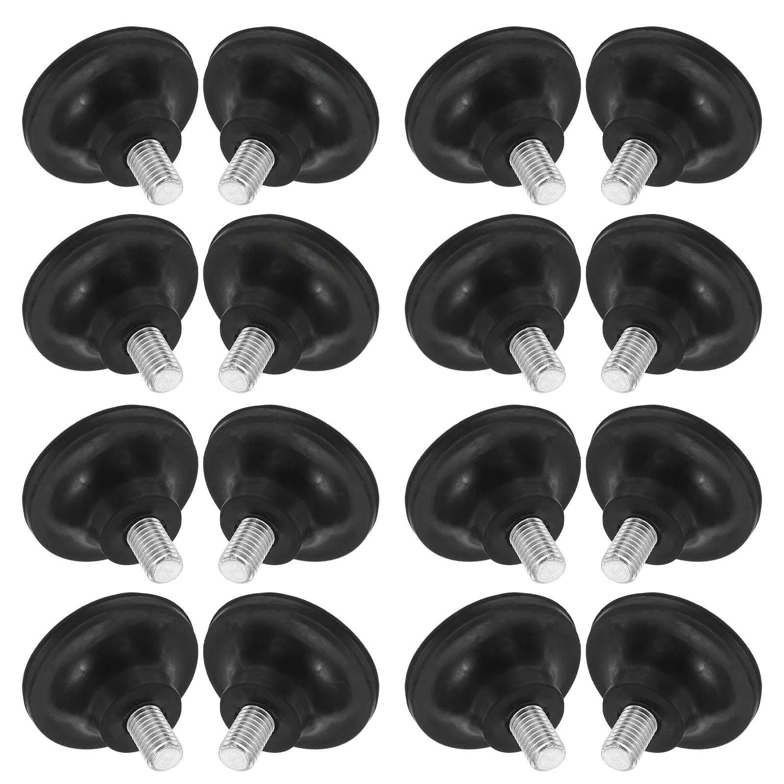 

12Pcs M10 Screw on Furniture Glides High Stability Nonslip Pads for Desks Chairs Cabinets and Stools Rubber Leveling Feet
