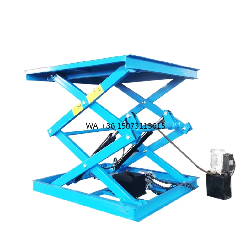China Factory's New Mini Portable Electric Car Scissor Lift Mid Rise Hydraulic Vehicle 380V Voltage for Retail Hotels Made Steel