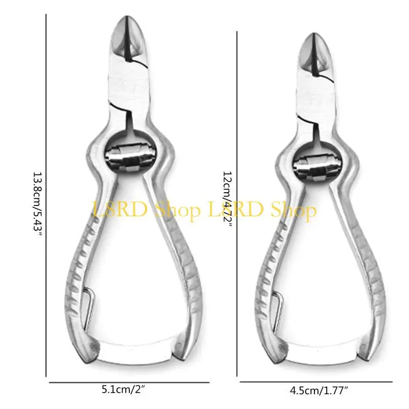 L8RD Toenail Clippers for Thick or Ingrown No-slip Handle Podiatrist's Clippers