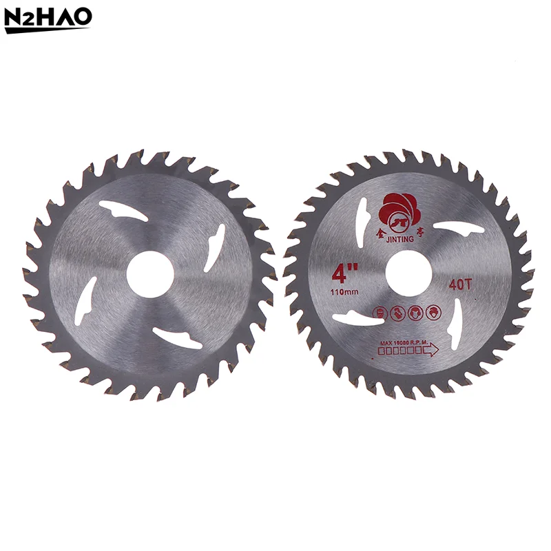4'' 40T Circular Saw Blade Wood Cutting Disc 110*20mm Woodworking Cutter For Wood Plastic Metal Rotating Tool Power Tool Acces