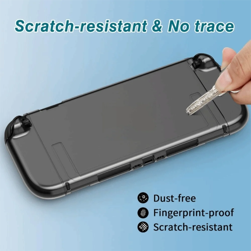 TPU Dockable Case Crystal Detachable Protective Cover Accessories Anti-Scratch Game Console Shell for Nintendo Switch 2 Joycon