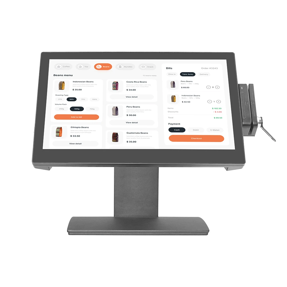 Wholesale Price Android Windows POS System All-in-One Touch Screen POS Machine Cash Register For Retail Business