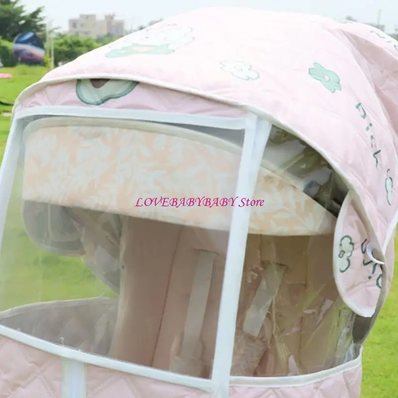 

Universal Strollers Rain Sleeve Dirt Proof and Windproof Baby Travel Cart Cover 4XBC