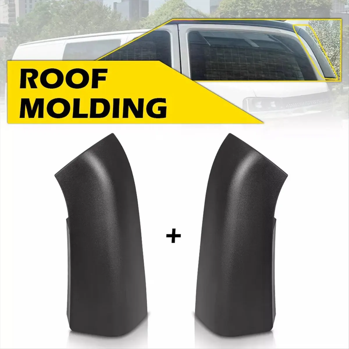 #70Q (Black)Car Rear Upper Right Left Side Spoiler Corner Trim Panel,Automotive Parts & Accessories