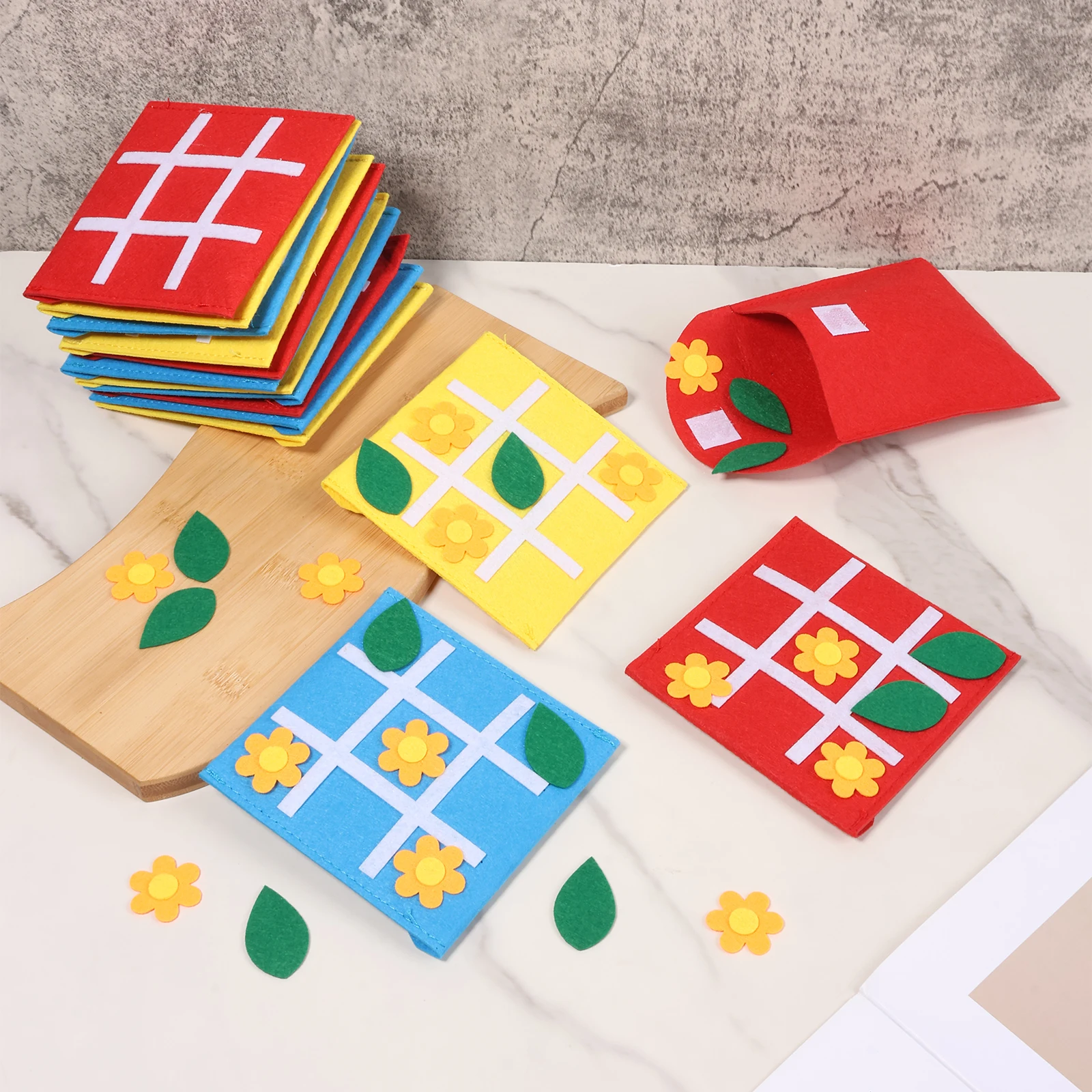 30/20 pezzi gioco da tavolo in feltro feltro Tic Tac Toe giochi di scacchiera per famiglie per bambini e famiglia festa di compleanno bomboniere gioco da tavolo da viaggio