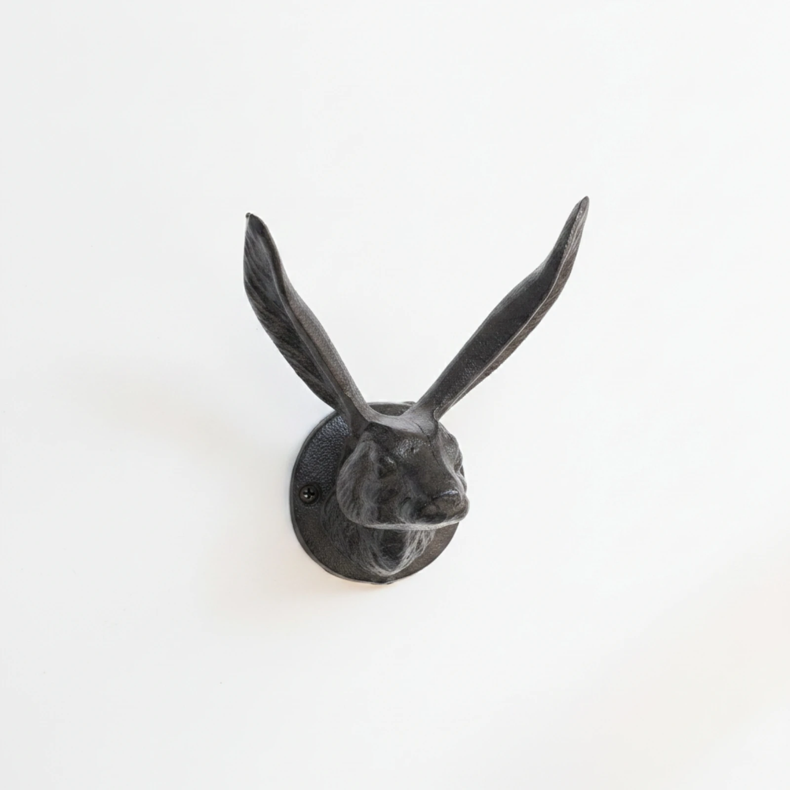 Rabbit Head Hook Antique-Style Rabbit Wall Hook Decorative Rustic for Entryway, Hallway