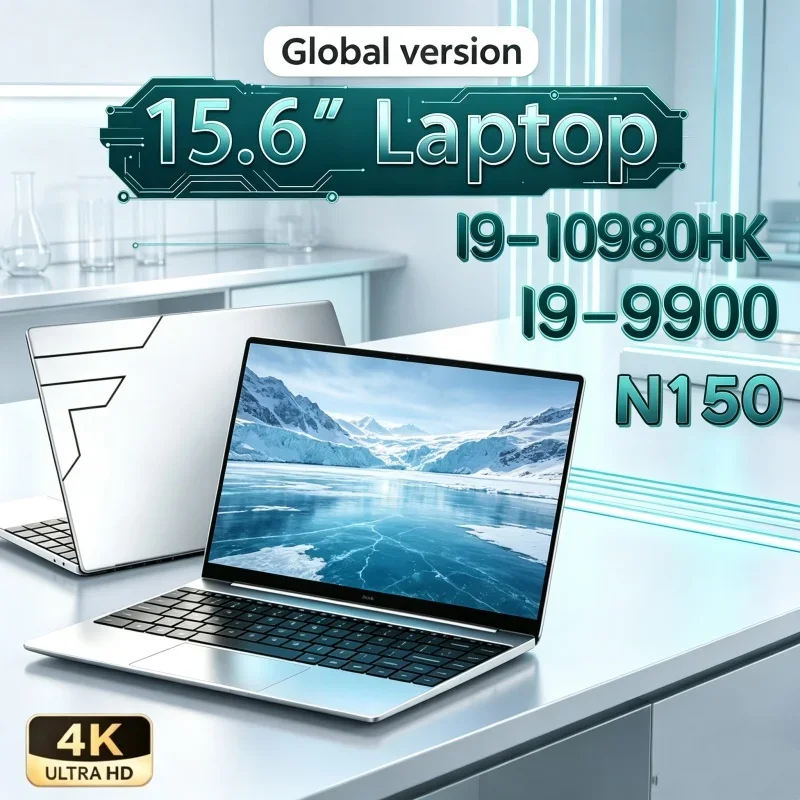 Intel Core I9‑10980HK/I9‑9900/N150 15.6 Inch Gaming Laptop 32GB RAM 2TB SSD Fingerprint Unlock Rich Hue