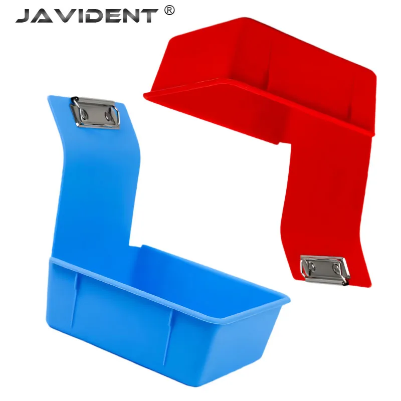 5pcs Dental Lab Storage Box Durable Case With Clip Holder  Available in a variety of colors PP Plastic Work Tray Pans Dentistry