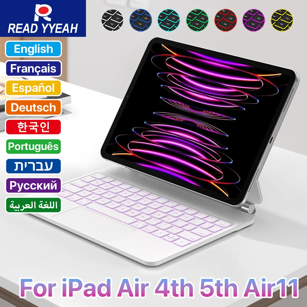magic-keyboard-2026-con-touch-panel-per-ipad-11ª-gen-a16-air-6-2025-custodia-per-ipad-8ª-9ª-10ª-gen-pro-13-129-11-air-4-5-109