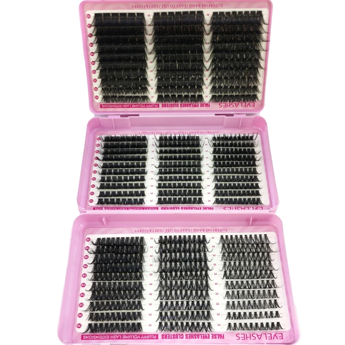 DIY Lashes Book Lash Cluster 90 Rows 780 Fans 10-18 mm Bottom Spikey 10-200 P Manga Set Extensions Individual Eyelashes Wholesal