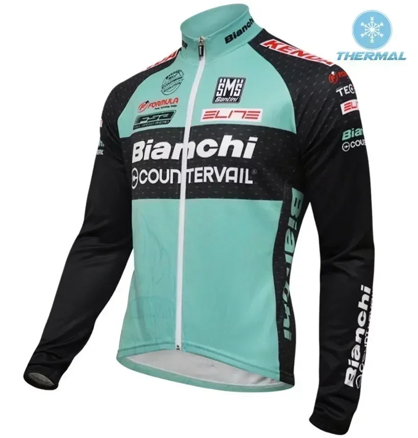 Winter New Long Sleeves Cycling Jersey Bib Pants MTB Ropa Ciclismo Bicycle Clothes Warm Bike Clothing Jacket