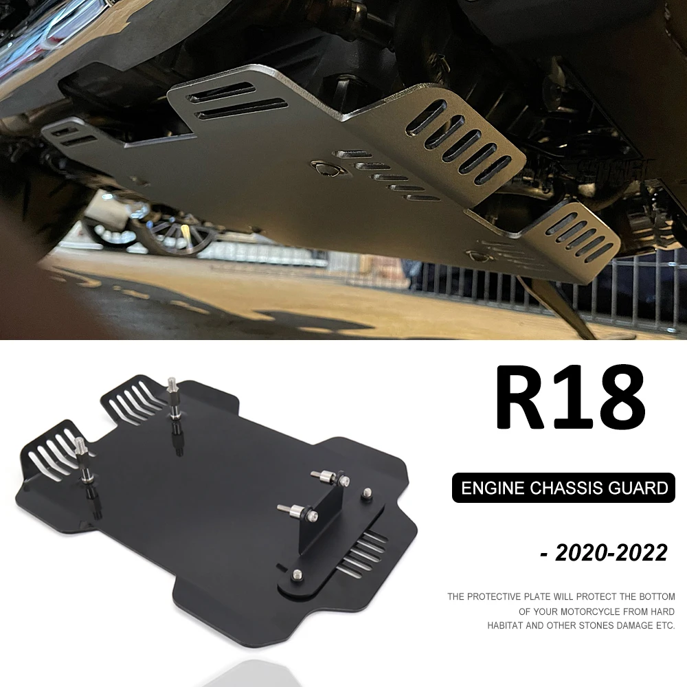 

New For BMW R18 R 18 r18 2020 2021 2022 Engine Chassis Protection Cover Under Guard Skid Motorcycle Accessories Black