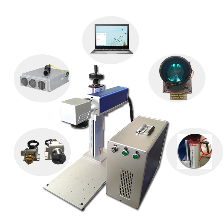 portable fiber cnc laser marker 20w 30w 50w fiber laser marking machine price 50 watt fiber laser for engraving metal marking