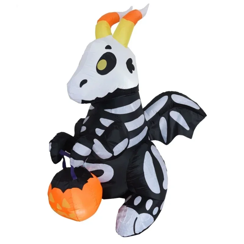 

Halloween Inflatable Cute Skeleton Dragon Inflatable holiday Yard Decoration Build-in LED Inflatables for Halloween Party