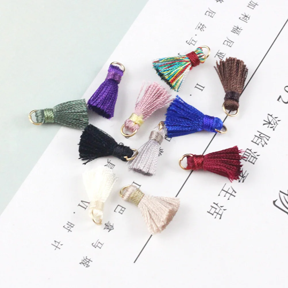 

20Pcs Flowing Fringe Tassel Charms in Assorted Colors for DIY Earrings Necklace Jewelry Making Craft Door Window Decor