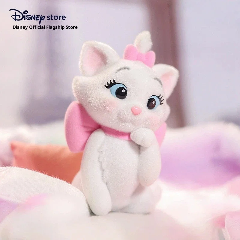 

Disney Official The Aristocats Marie Cat Flocked Collectible Figure Cute Office Desktop Decor Ornament For Girls And Collectors